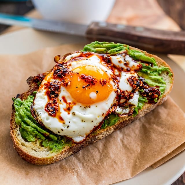 Avocado Toast with Hard-boiled Egg.