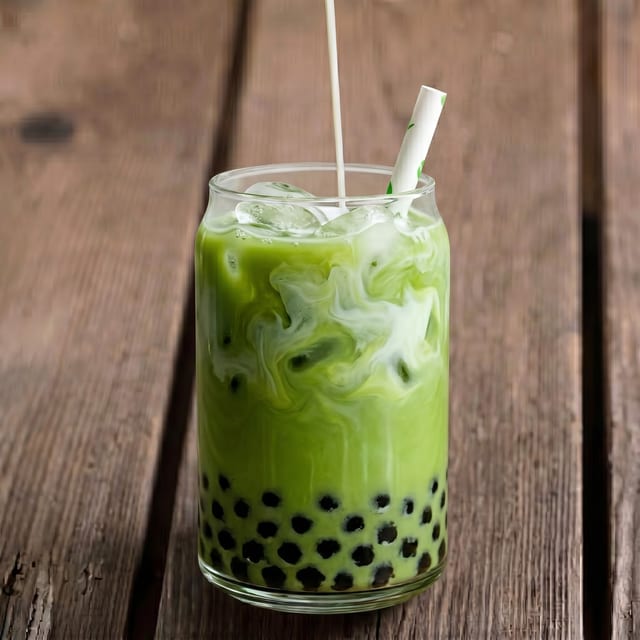 Iced Hojicha Latte.