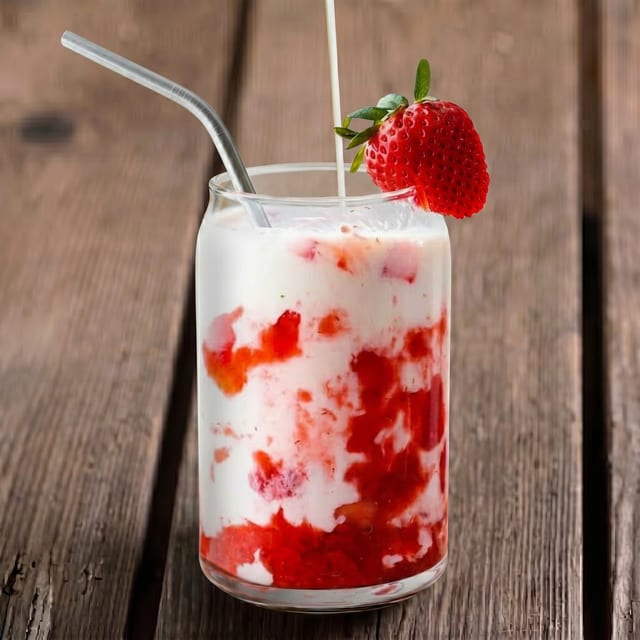 Strawberry Fresh Milk.