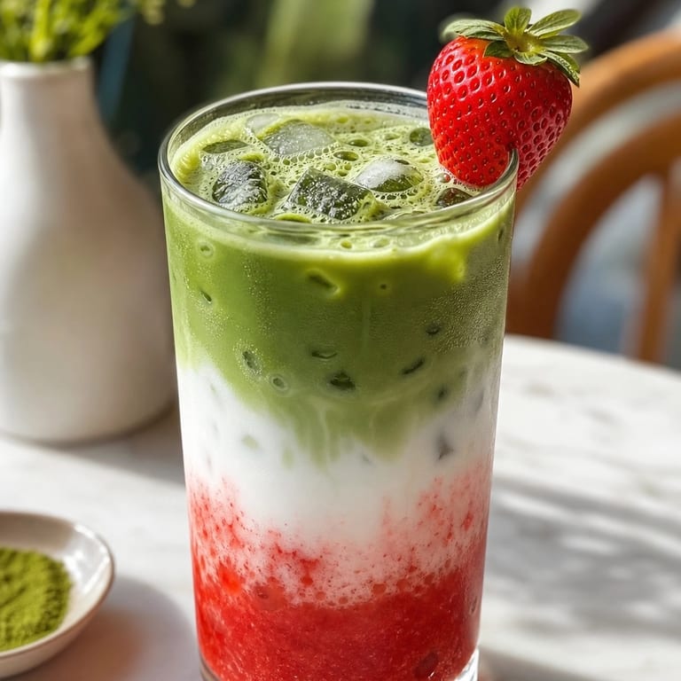 Strawberry Matcha Treats