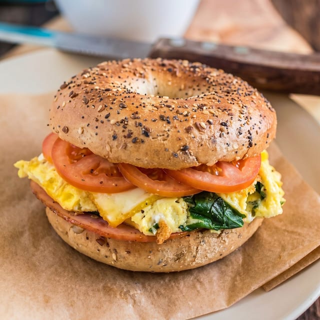 Egg Special Bagel.