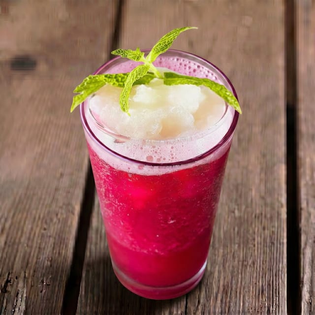 Pink Lychee Slushy.