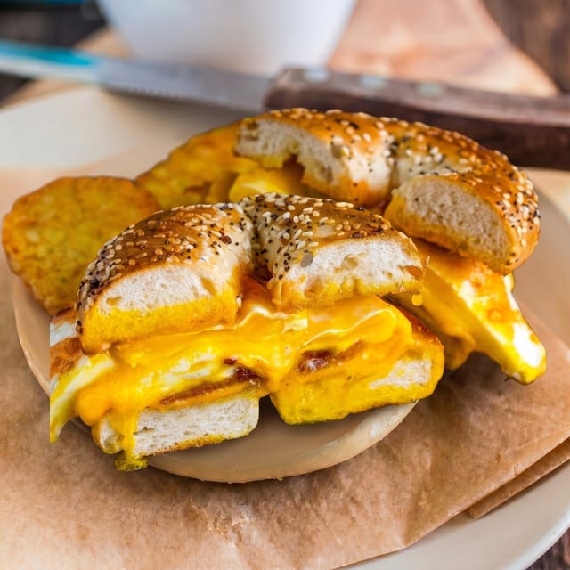 Egg & Cheese Sandwich.